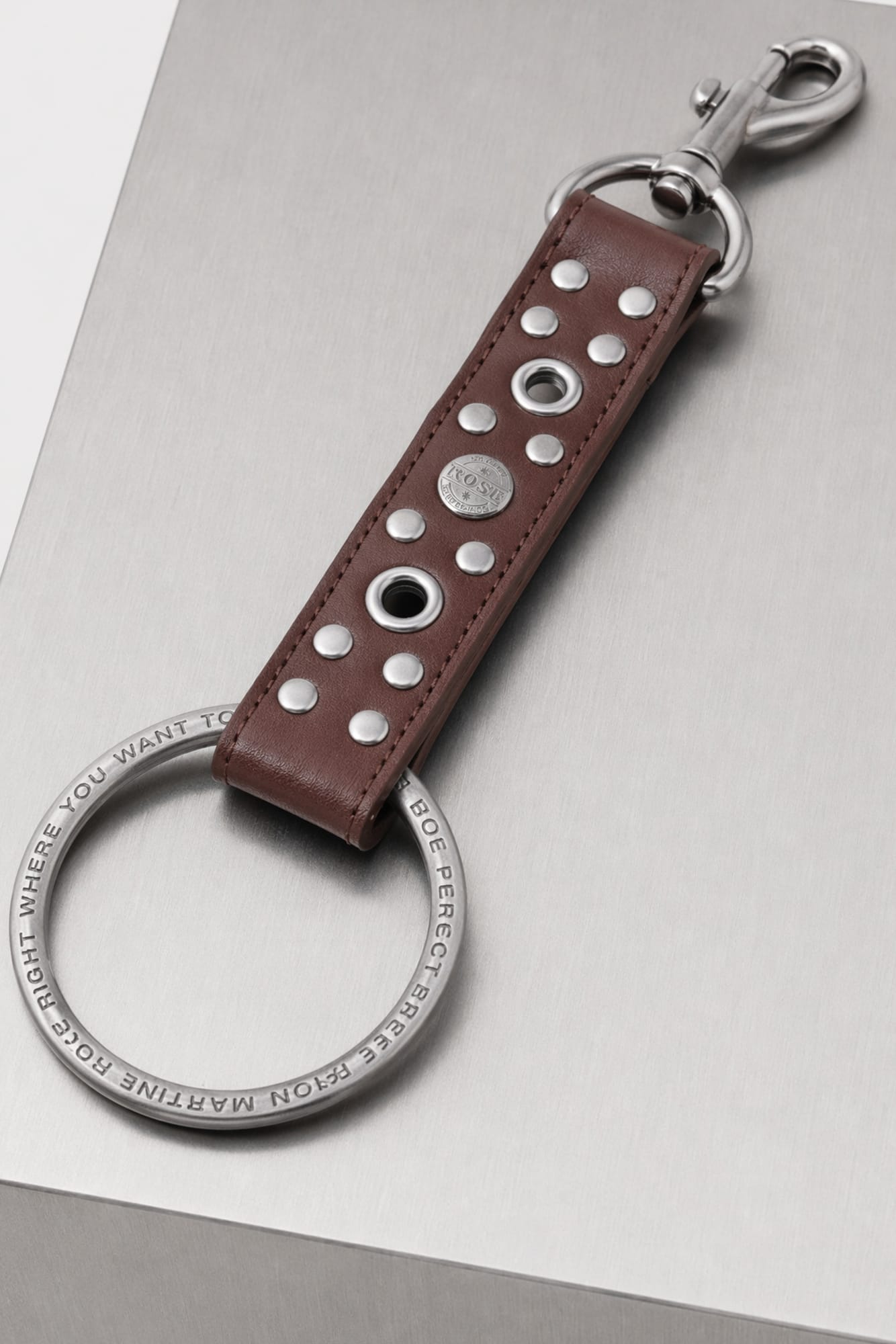 Martine Rose Studded O Ring Keychain SS26