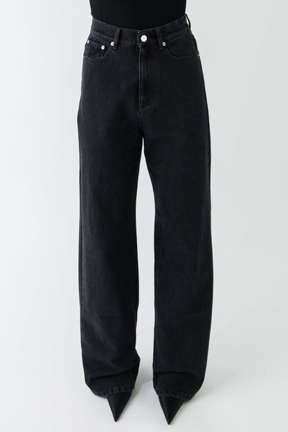 Matières Fécales Black Woven Jeans