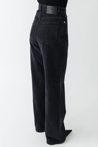 Matières Fécales Black Woven Jeans back