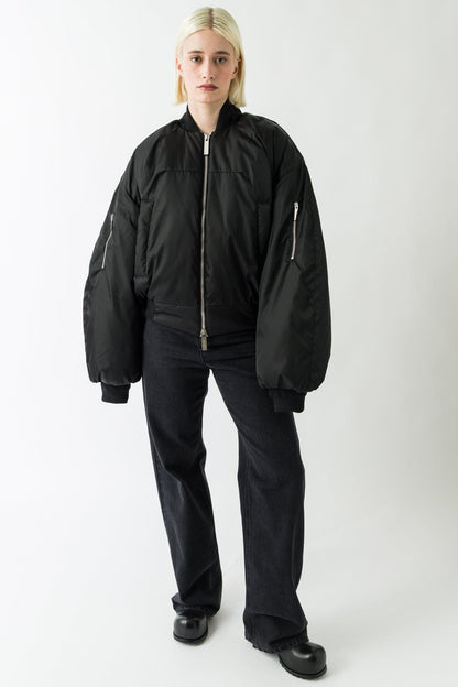 Matières Fécales Bomber in Sclera Black full look