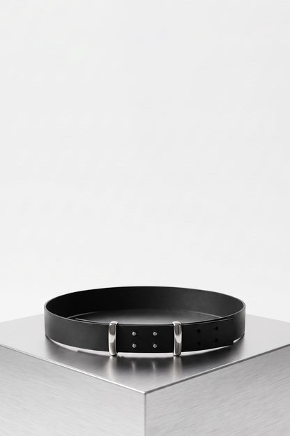 Matières Fécales Infinity Belt Leather in Black TS