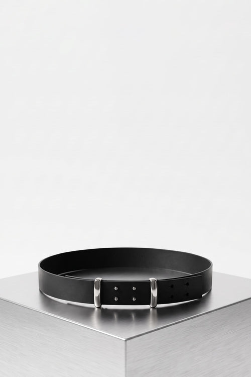 Matières Fécales Infinity Belt Leather in Black TS
