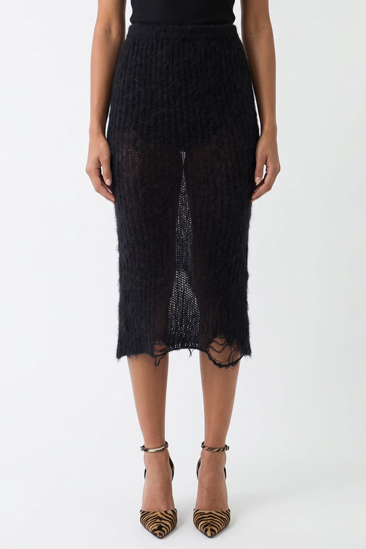 Matieres Fecales Larissa Skirt in Black TS