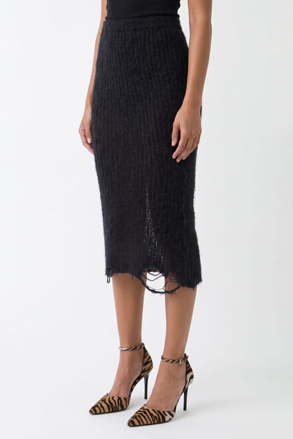 Matieres Fecales Larissa Skirt in Black TS side