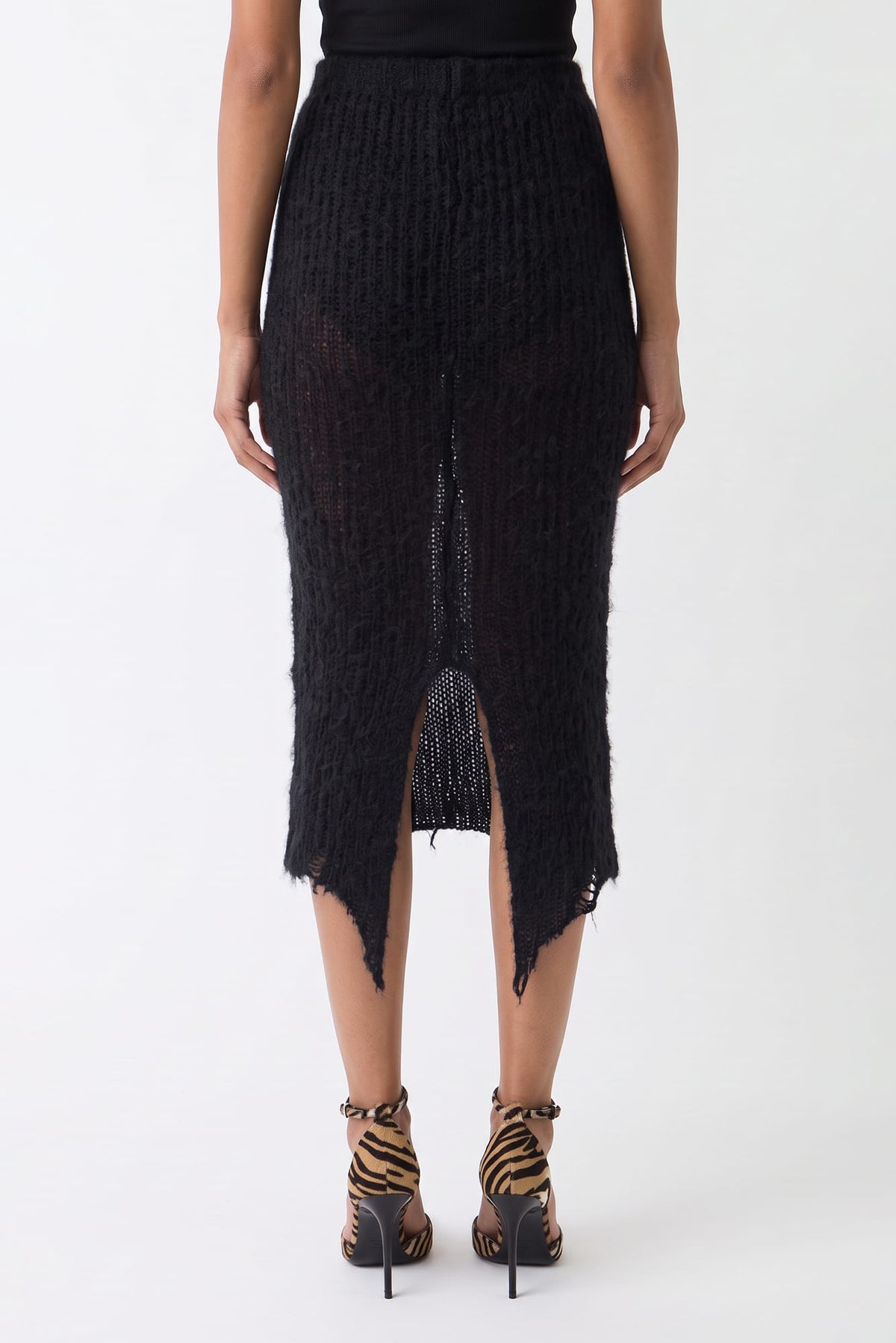 Matieres Fecales Larissa Skirt in Black TS back