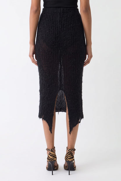 Matieres Fecales Larissa Skirt in Black TS back