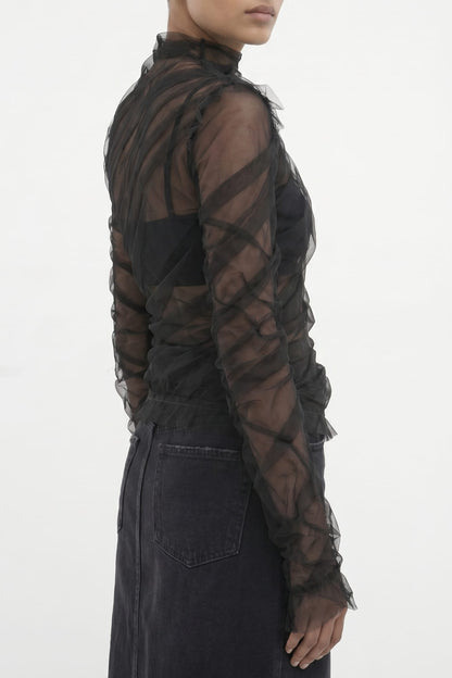 Matières Fécales Lola Woven Tulle Top back