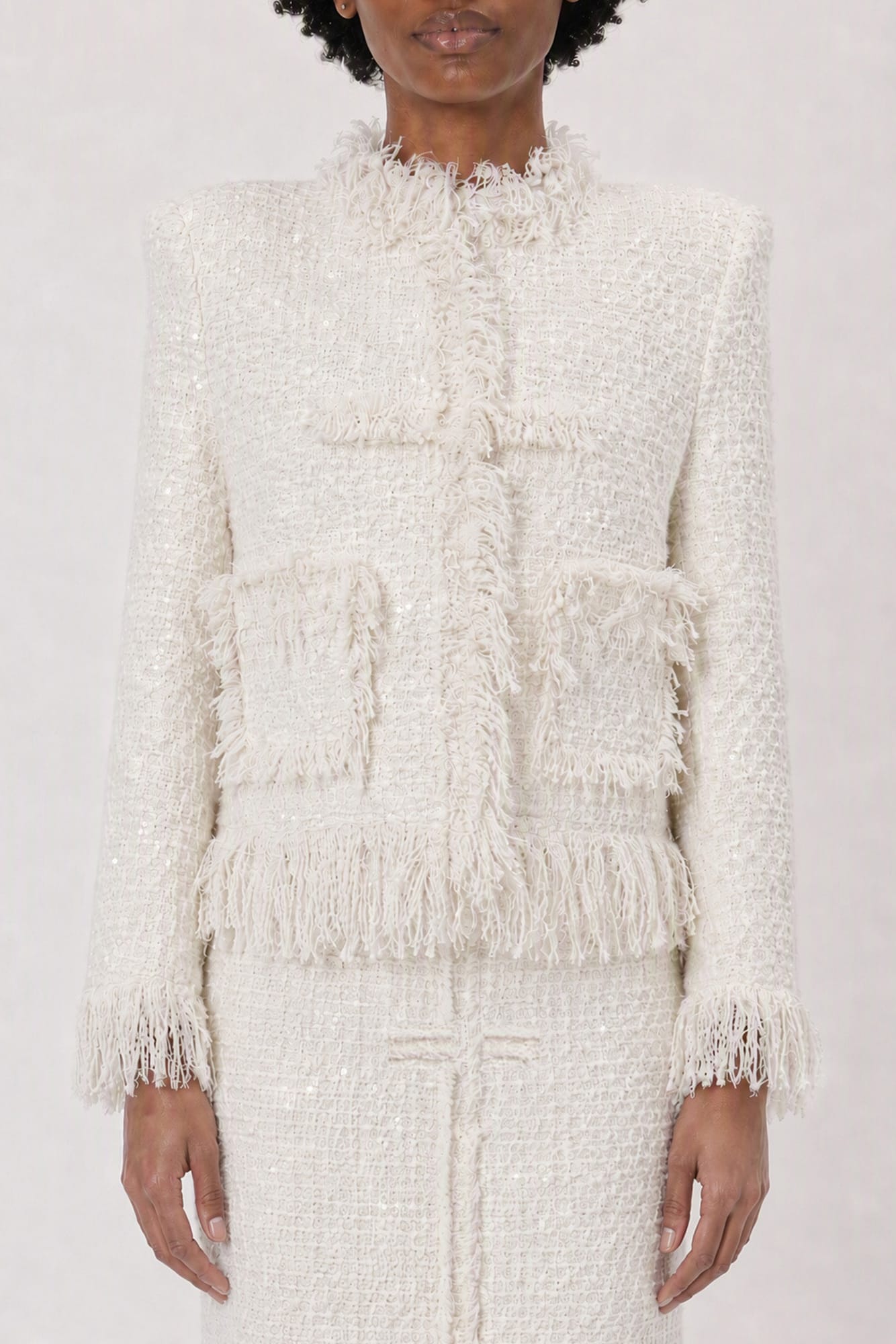 Matières Fécales Mademoiselle Tweed Dechire Jacket