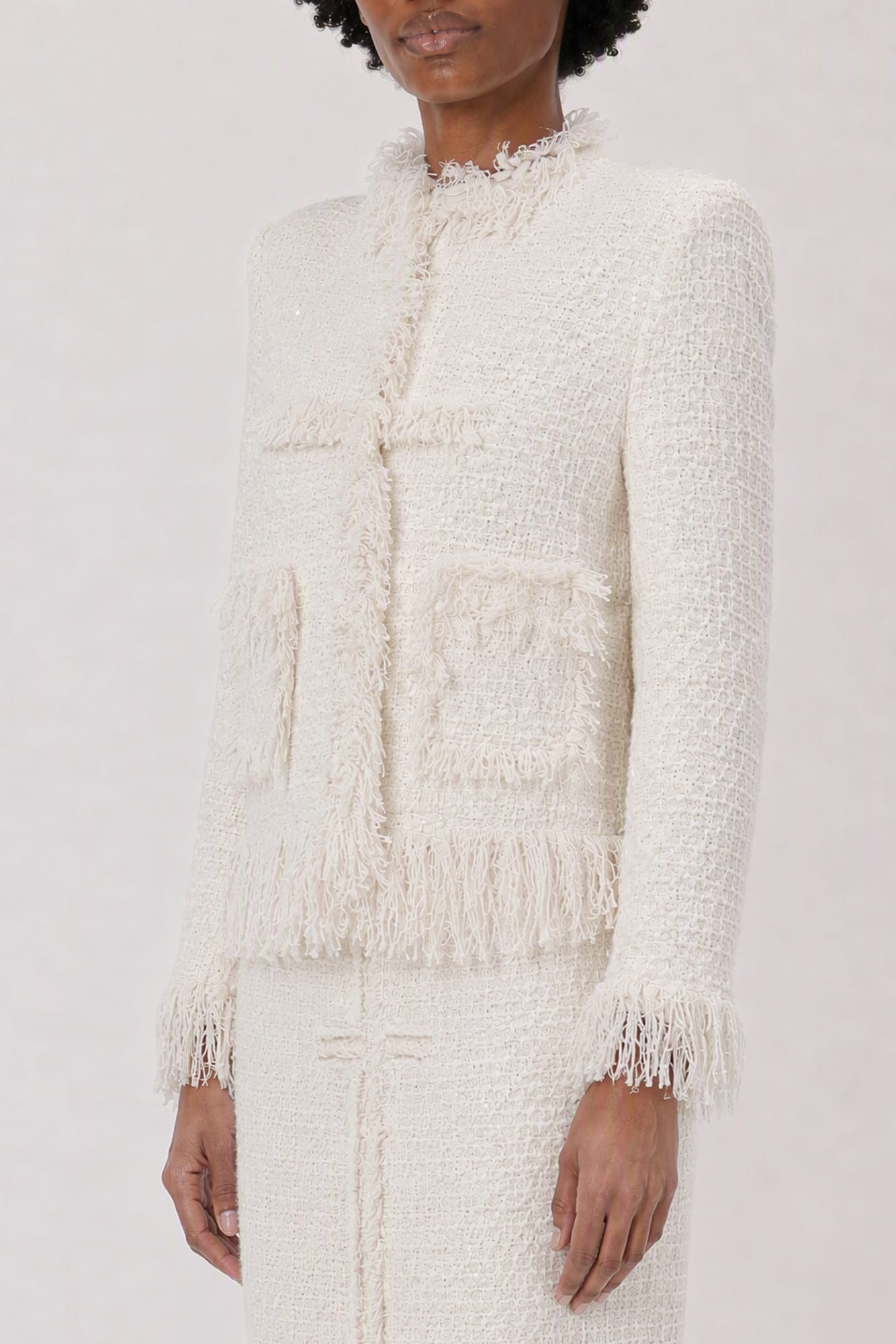 Matières Fécales Mademoiselle Tweed Dechire Jacket