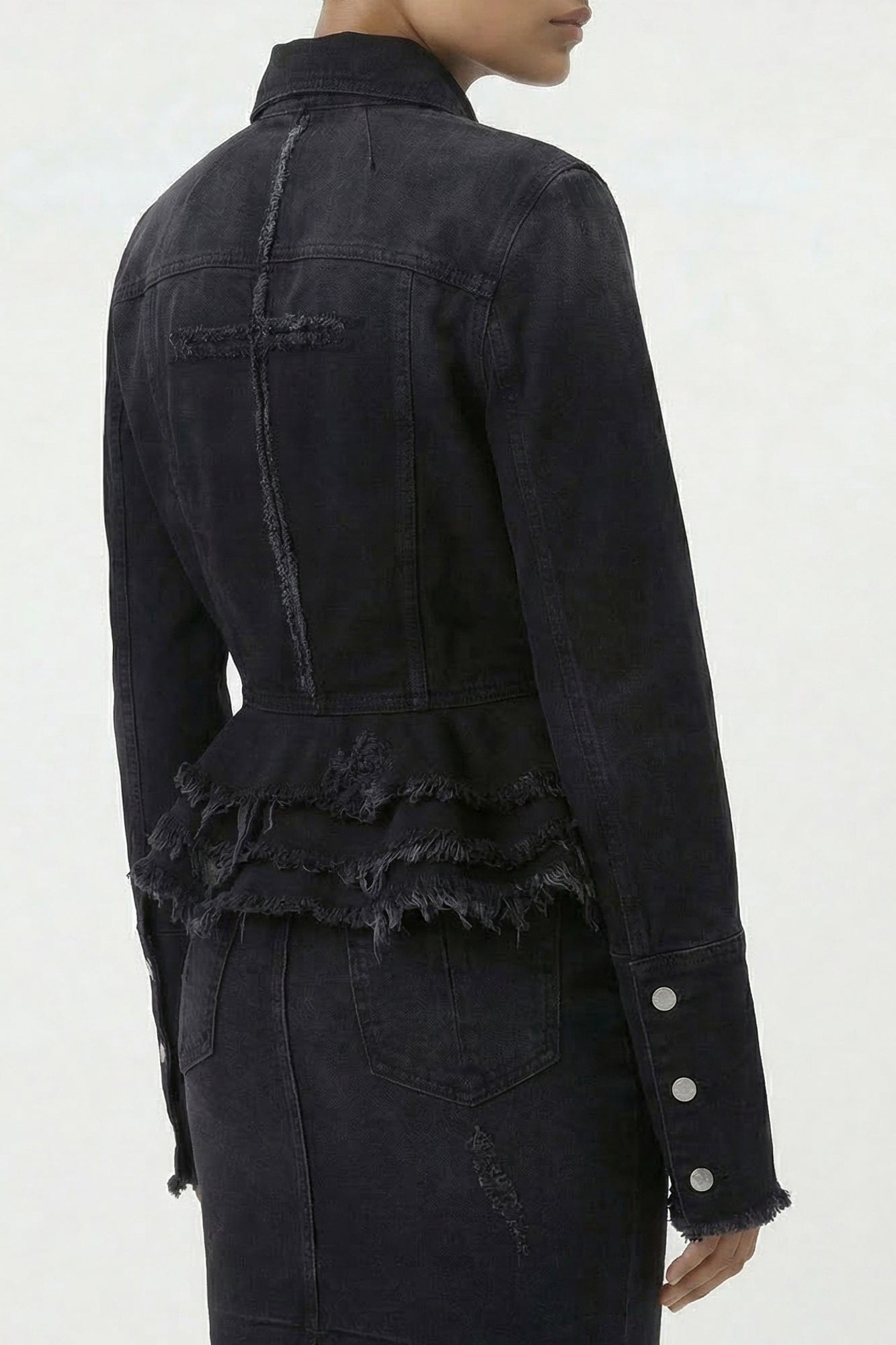 Matières Fécales Mikaela Woven Denim Jacket