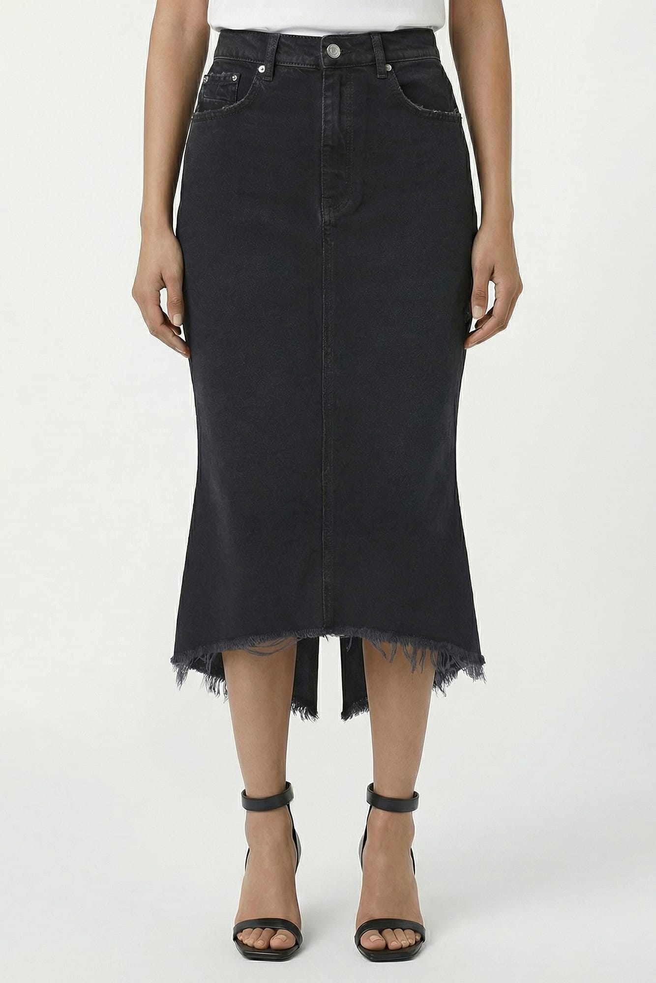 Matières Fécales Mikaela Woven Denim Skirt