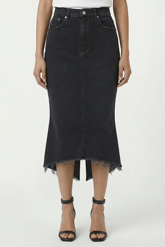 Matières Fécales Mikaela Woven Denim Skirt