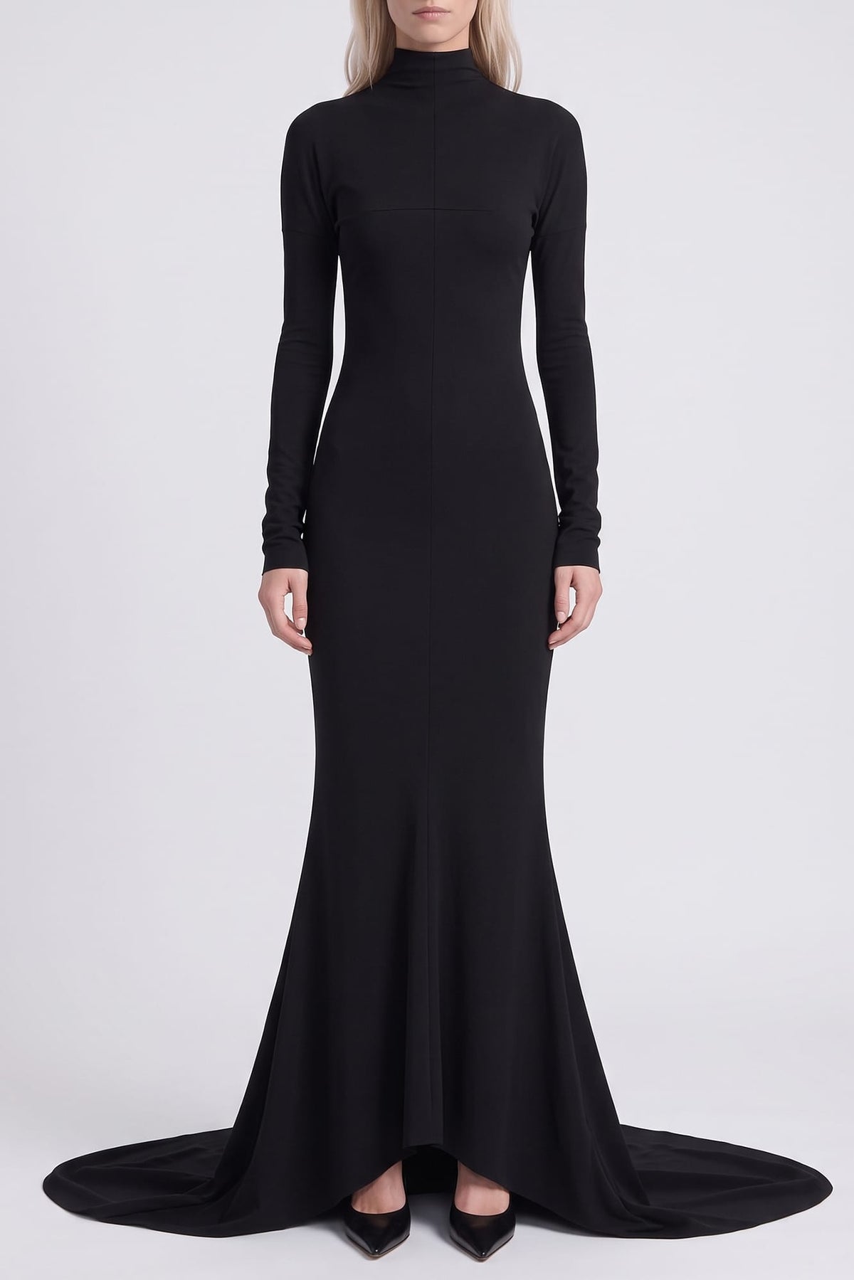 Matières Fécales Nala Ponte Dress in Black TS
