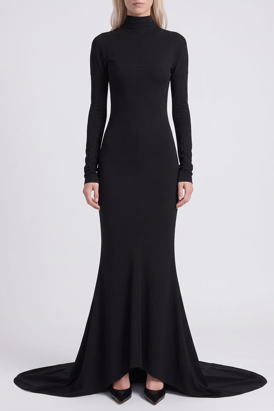 Matières Fécales Nala Ponte Dress in Black TS