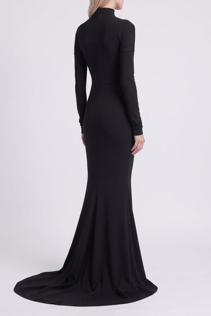 Matières Fécales Nala Ponte Dress in Black TS back