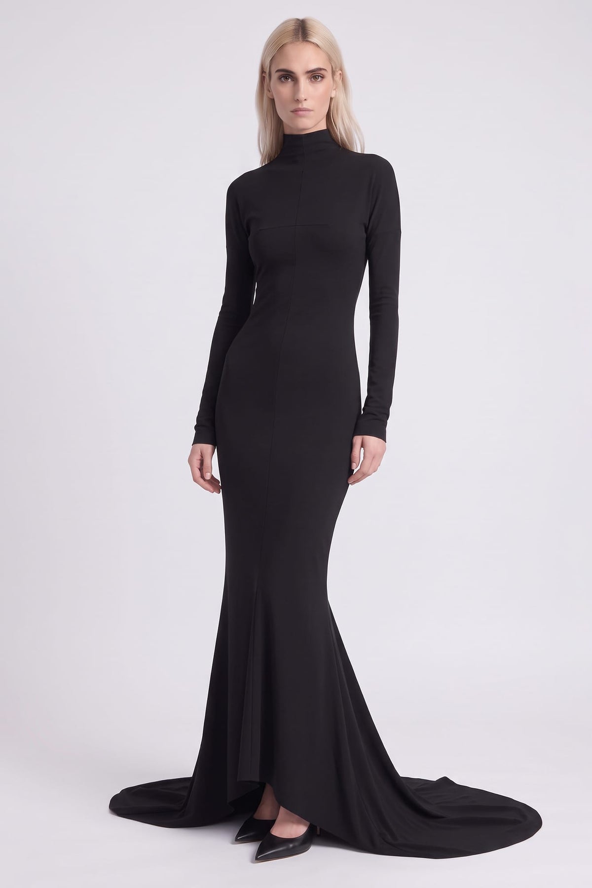 Matières Fécales Nala Ponte Dress in Black TS