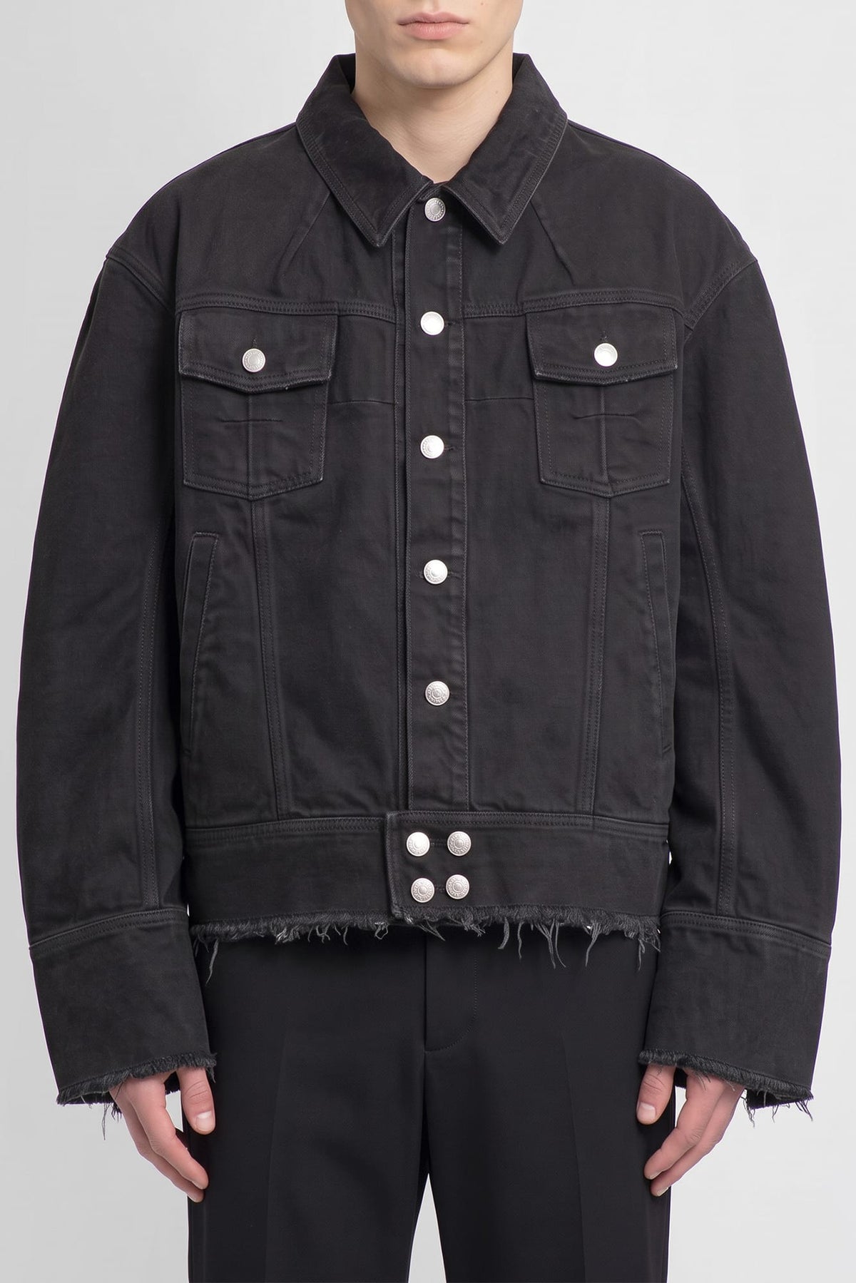 Matieres Fecales Pierre M. Denim Jacket in Black TS