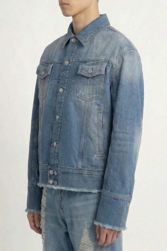 Matières Fécales Pierre Woven Denim Jacket side