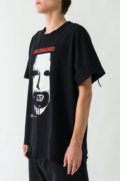 Matières Fécales Uncensored Tee on man side