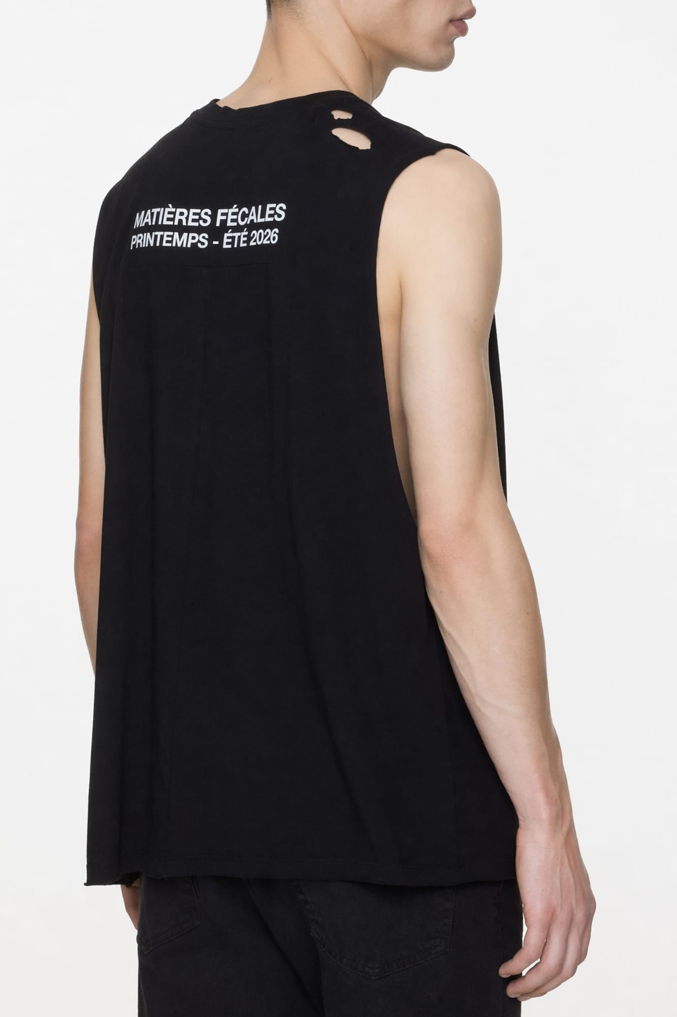 Matières Fécales Unisex Fetische Cut Off Knit Tank