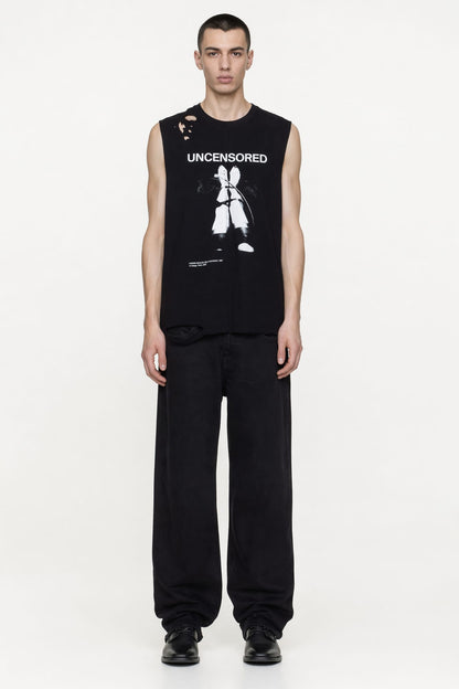 Matières Fécales Unisex Fetische Cut Off Knit Tank