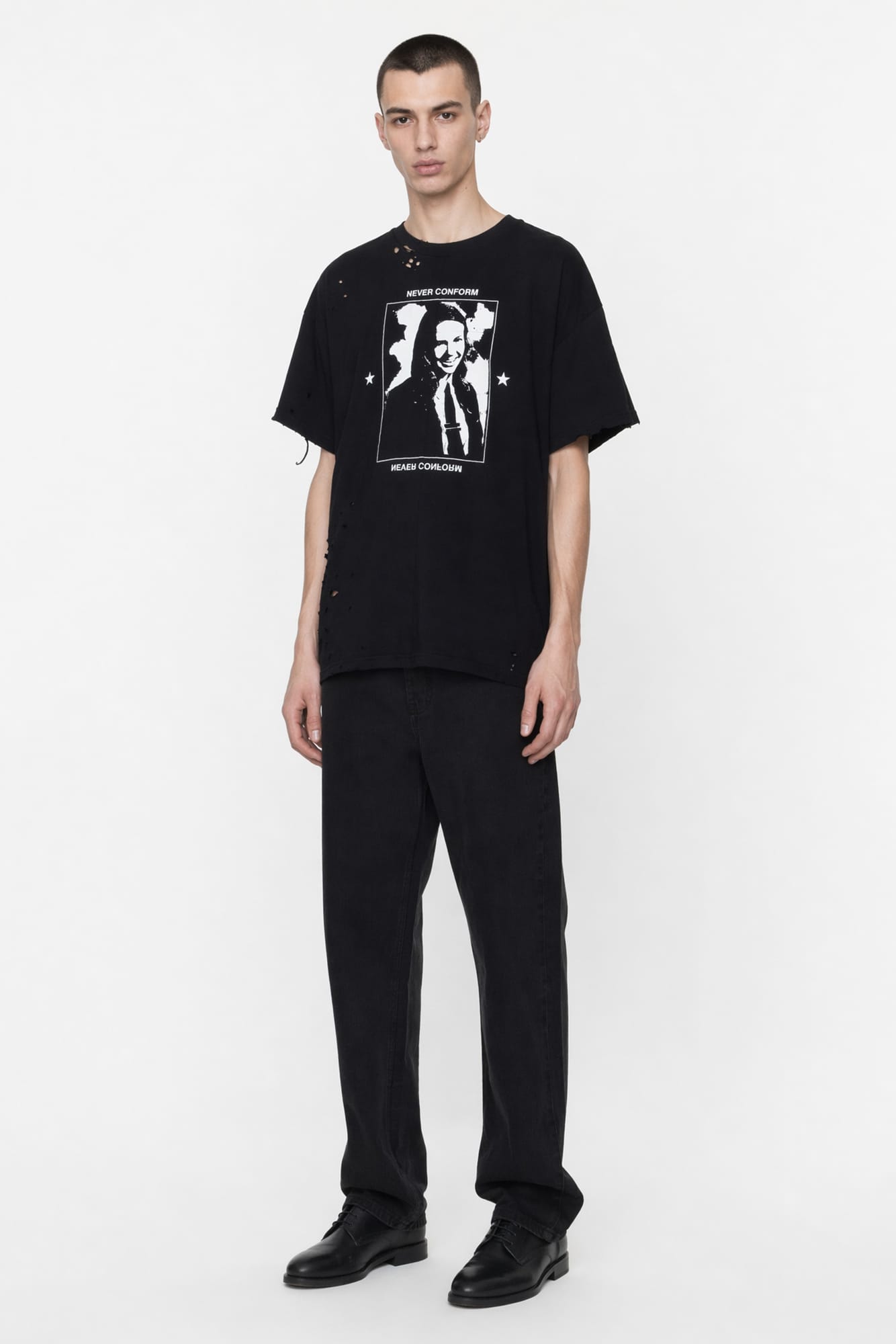 Matières Fécales Unisex Hannah Knit Tee full look