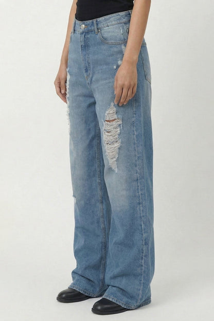 Matières Fécales Unisex Woven Slack Jeans side