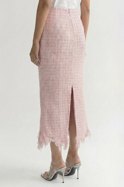 Matières Fécales Vendome Woven Tweed Skirt back