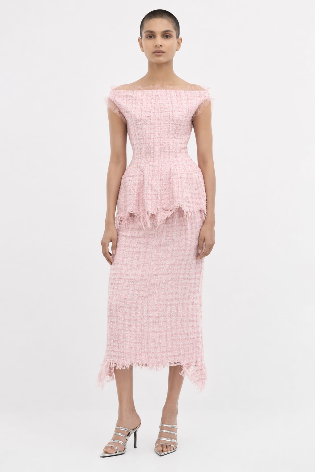 Matières Fécales Vendome Woven Tweed Top