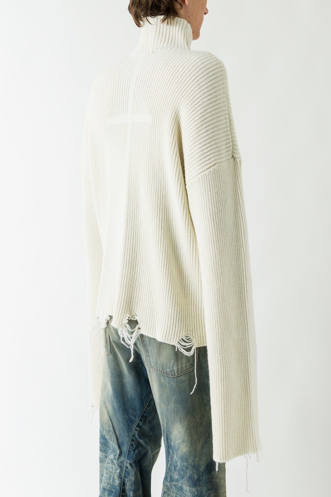 Matières Fécales Chalet Sweater on man back