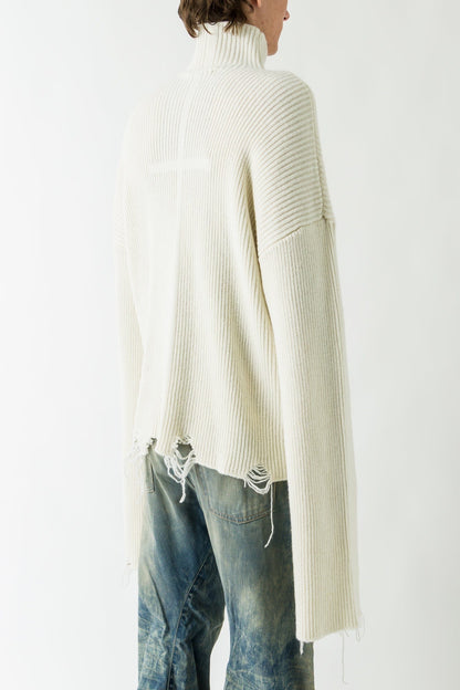 Matières Fécales Chalet Sweater on man back