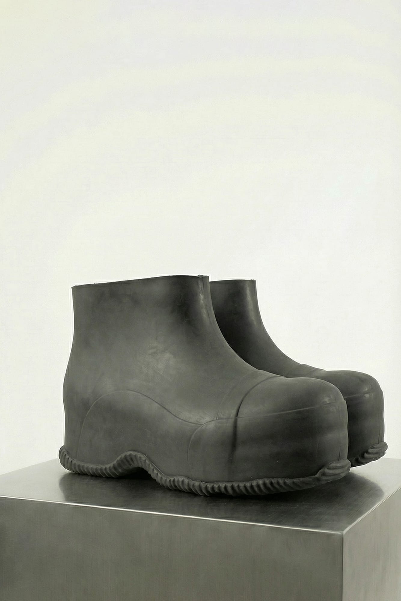 Matthew M Williams Low Rubber Boot in Black SS26