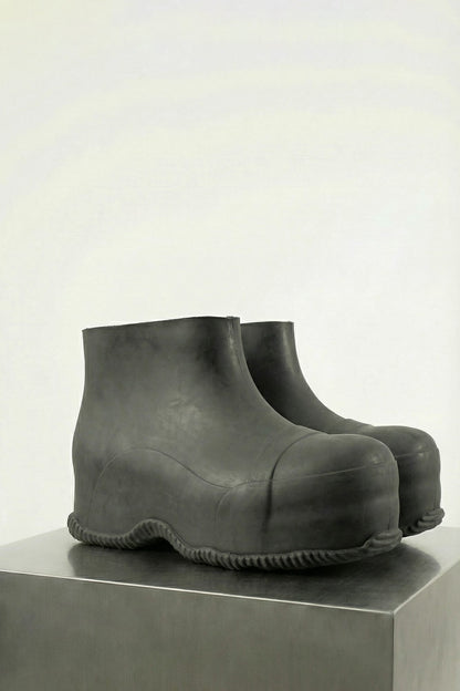 Matthew M Williams Low Rubber Boot in Black SS26 side