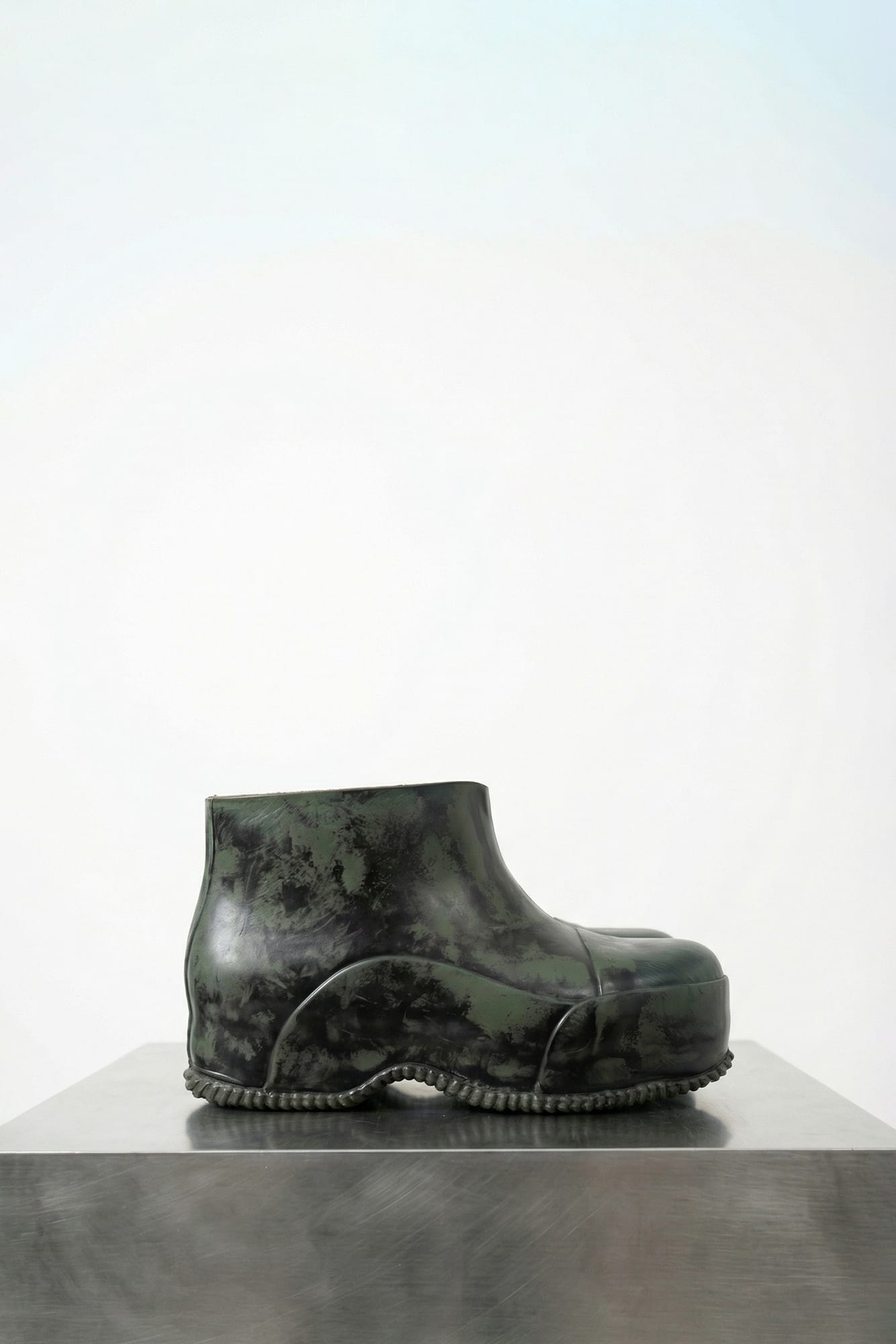 Matthew M Williams Low Rubber Boot in Green SS26
