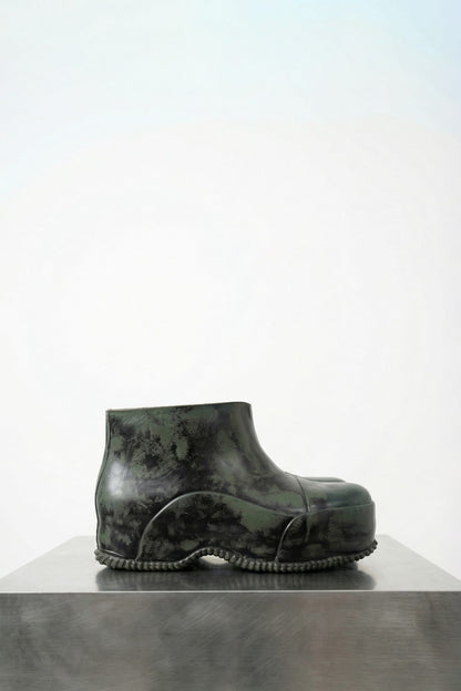 Matthew M Williams Low Rubber Boot in Green SS26