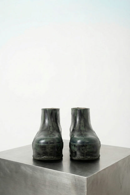 Matthew M Williams Low Rubber Boot in Green SS26 front