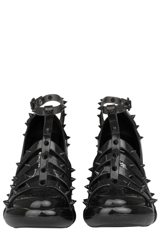 Jean Paul Gaultier x Melissa Pump Punk Love in Black front