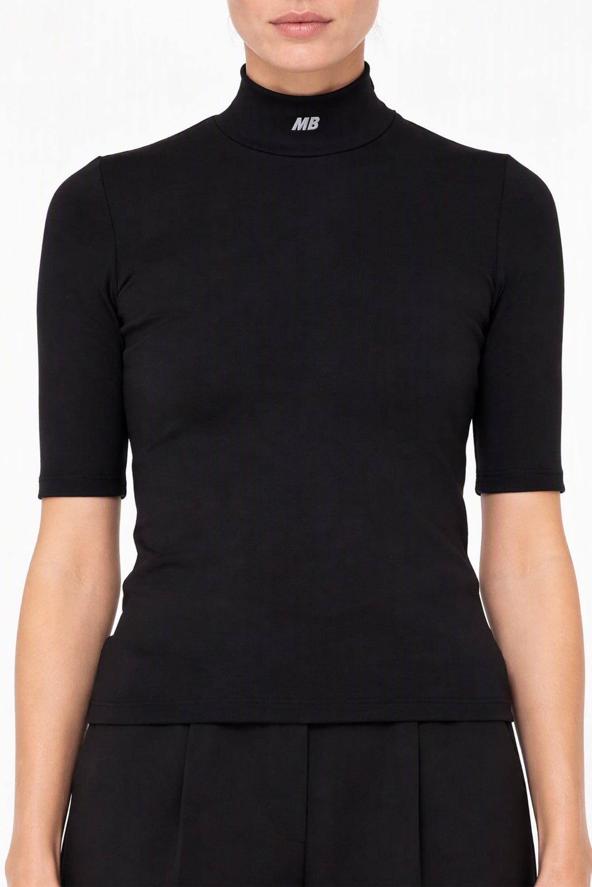 Melitta Baumeister Baby Mock Neck in Black