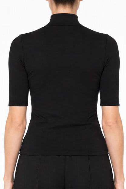 Melitta Baumeister Baby Mock Neck in Black back