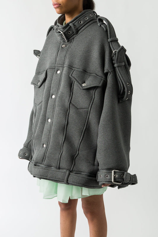 Melitta Baumeister Belted ZigZag Jacket side