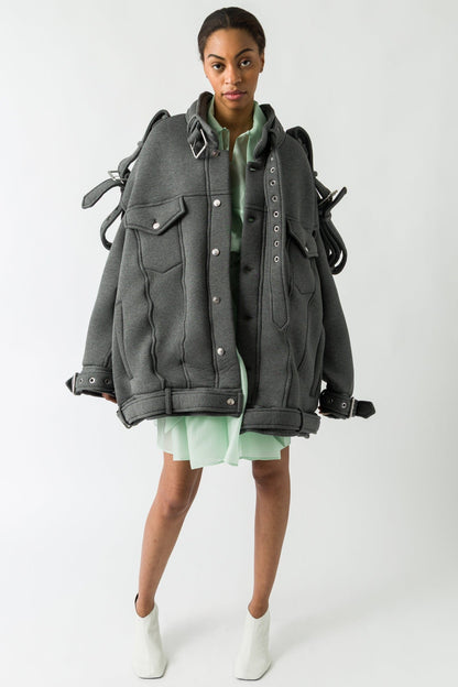 Melitta Baumeister Belted ZigZag Jacket full look