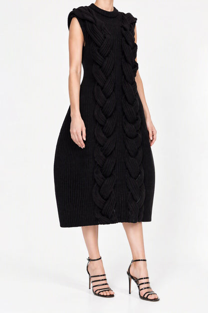 Melitta Baumeister Braided Foamy Knit Dress side
