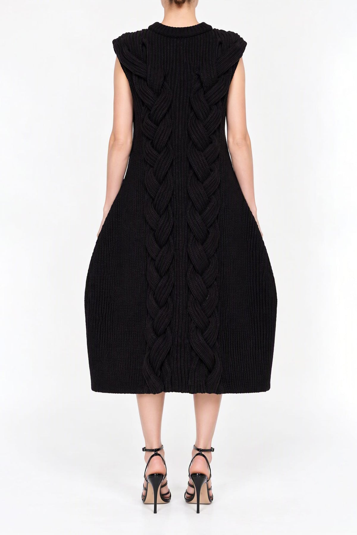 Melitta Baumeister Braided Foamy Knit Dress back