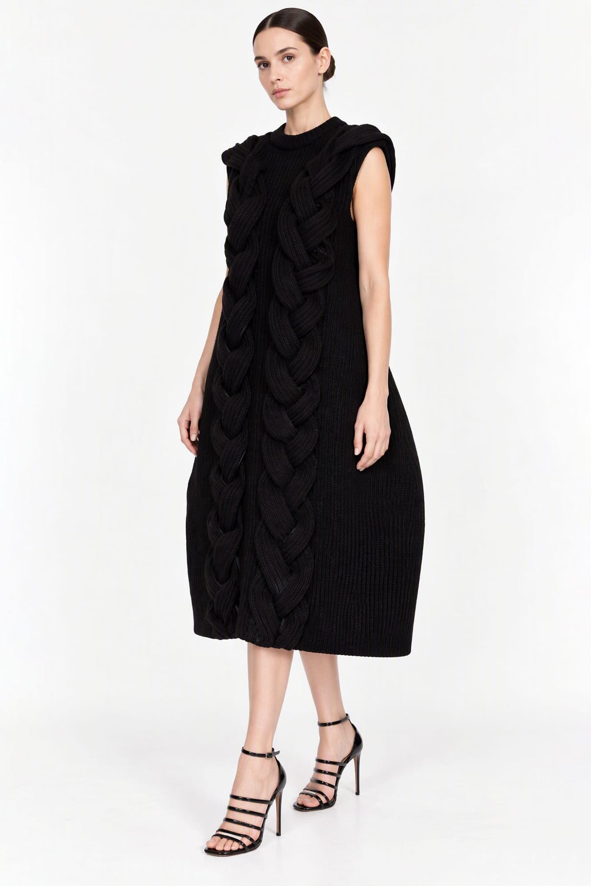 Melitta Baumeister Braided Foamy Knit Dress full look