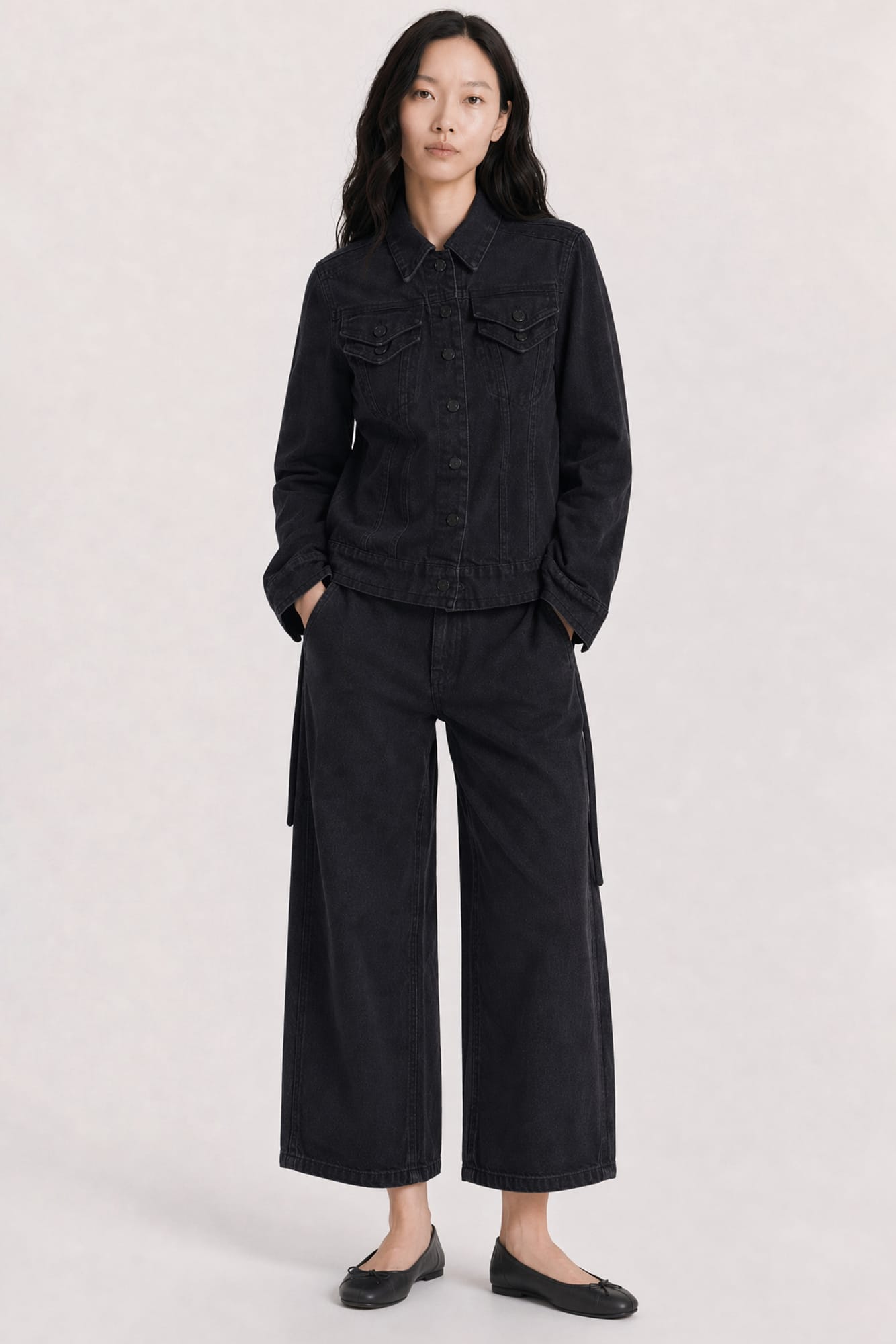 Melitta Baumeister Doubled Cropped Denim Pants SS26 full look