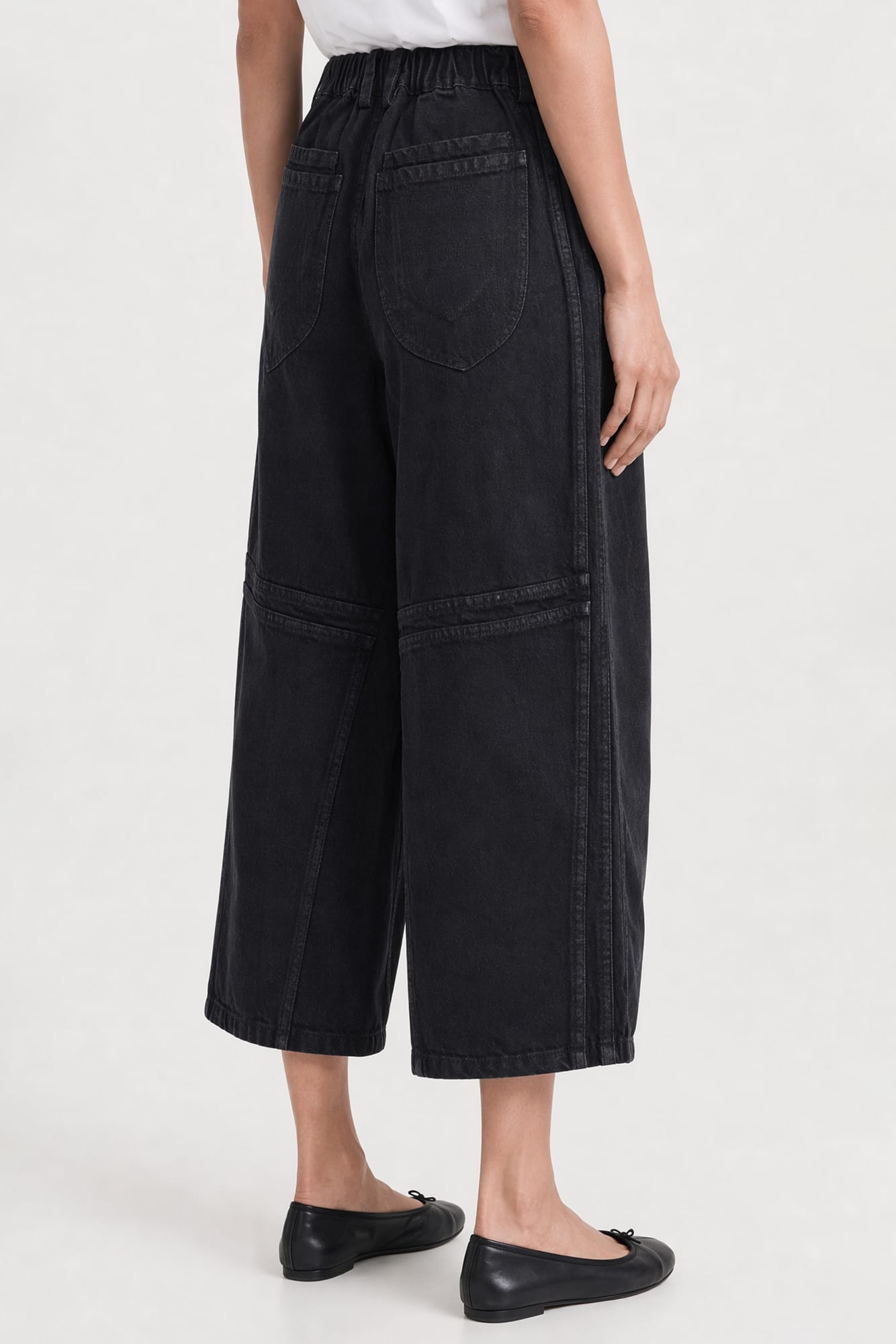 Melitta Baumeister Doubled Cropped Denim Pants SS26 back