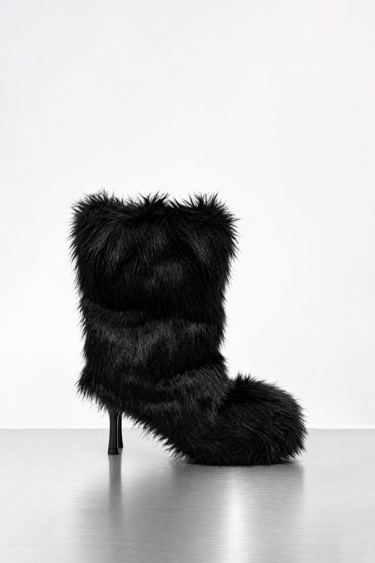 Melitta Baumeister Fluffy Double Heel Boot in Black