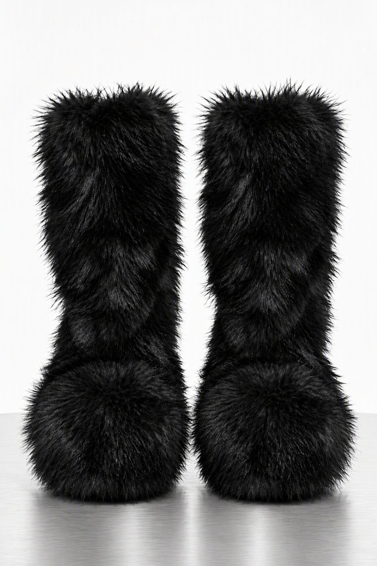 Melitta Baumeister Fluffy Double Heel Boot in Black