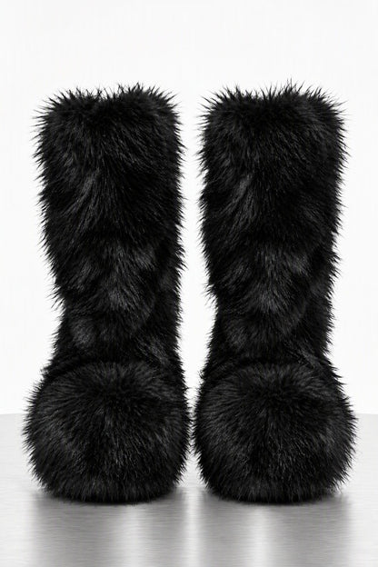 Melitta Baumeister Fluffy Double Heel Boot in Black front