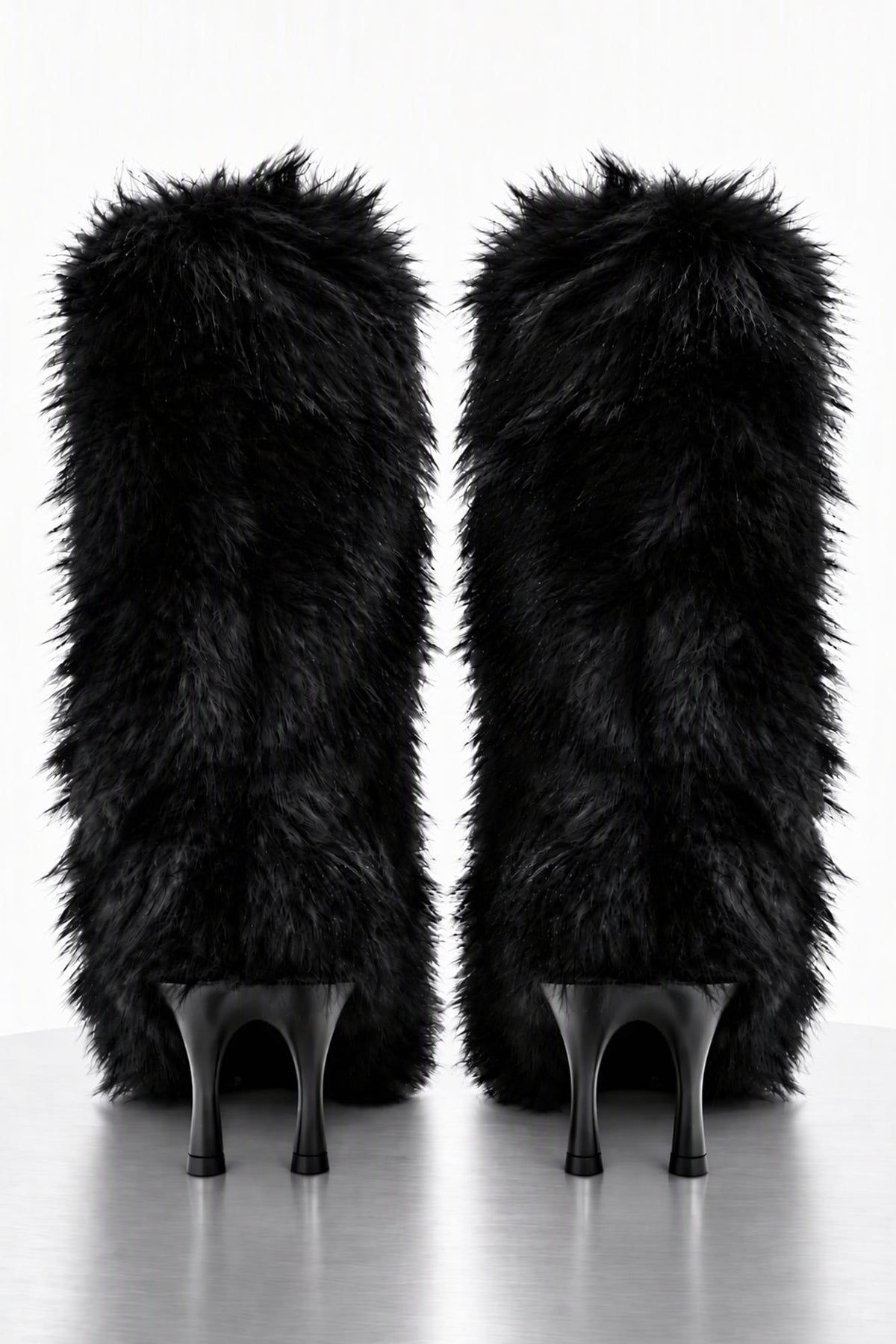 Melitta Baumeister Fluffy Double Heel Boot in Black